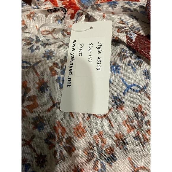 Yak & Yeti Boho Kimono Cardigan One Size Floral Patchwork 100% Viscose NWT - Picture 6 of 7